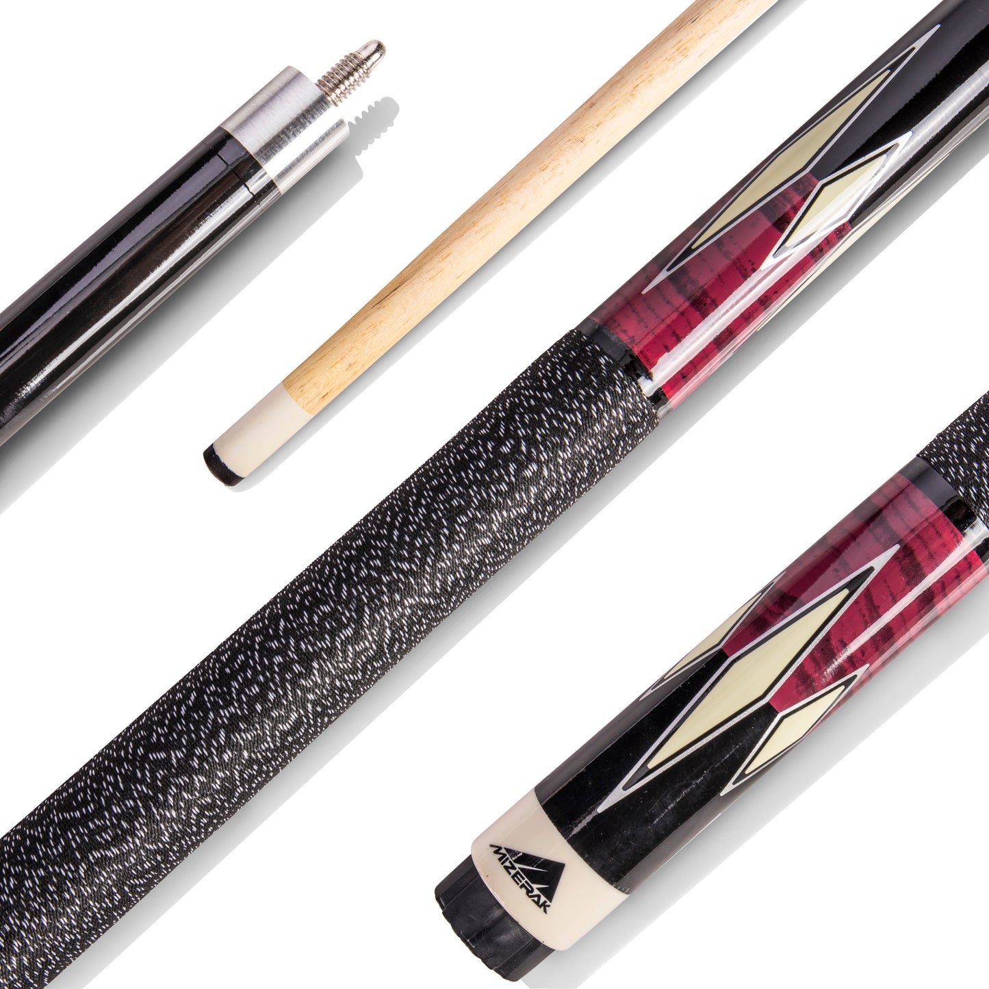 Mizerak 57" Premium Two-Piece Hardwood Cue - Pink