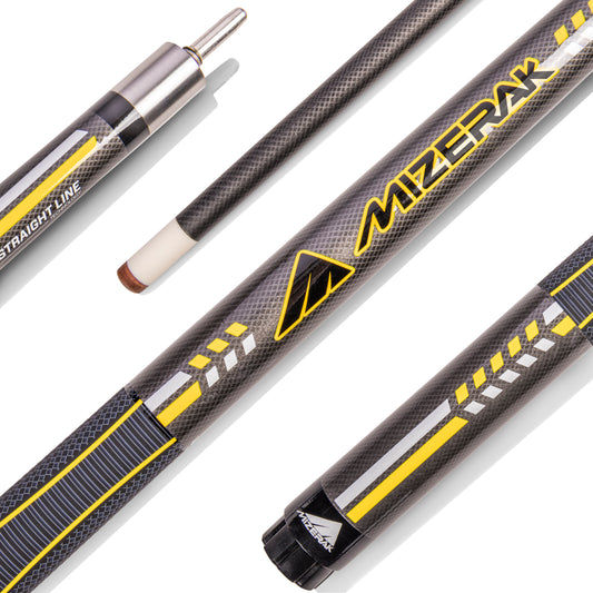 Mizerak 58" Premium Carbon Composite 3D Grip Cue - Black