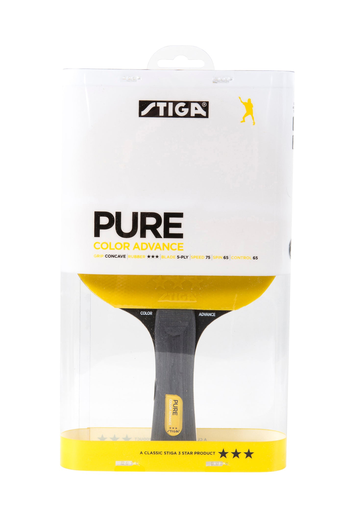 STIGA Pure Color Advance Racket - Yellow