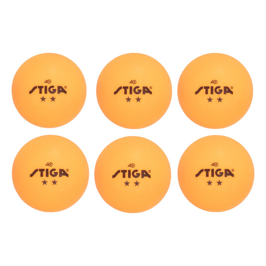 STIGA T1421 Stiga 2-Star Orange Balls (6-pack)