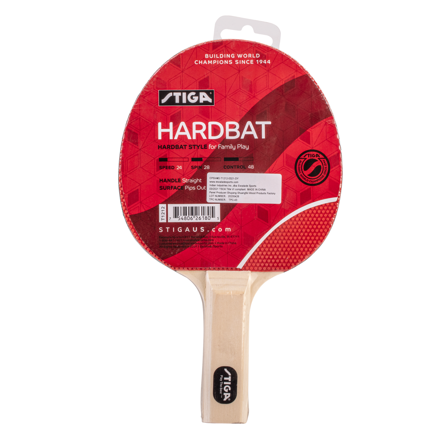 Hardbat Table Tennis Racket