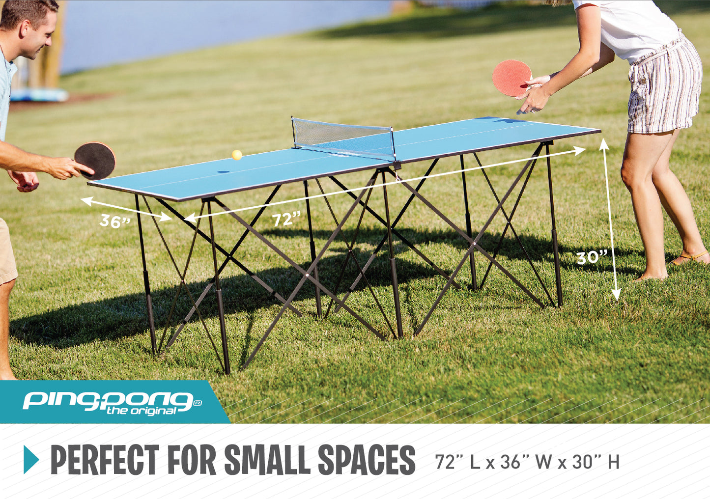 Ping Pong 6' Pop Up Table Tennis