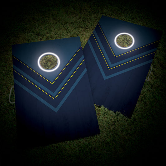 Triumph LED Blue and Yellow 2x3 Cornhole Set