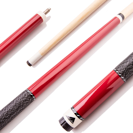 Mizerak 57" Two-Piece Hardwood Cue - Red