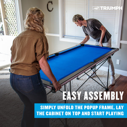 Triumph 6' Pop Up Portable folding Billiard Table