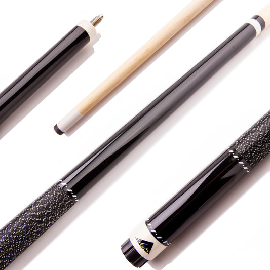 Mizerak 57" Two-Piece Hardwood Cue - Black