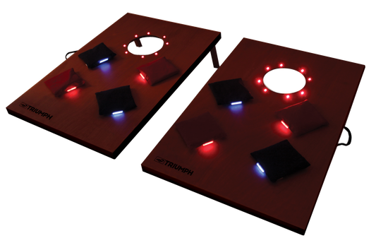 Triumph LED Lighted Cornhole Tournament Set