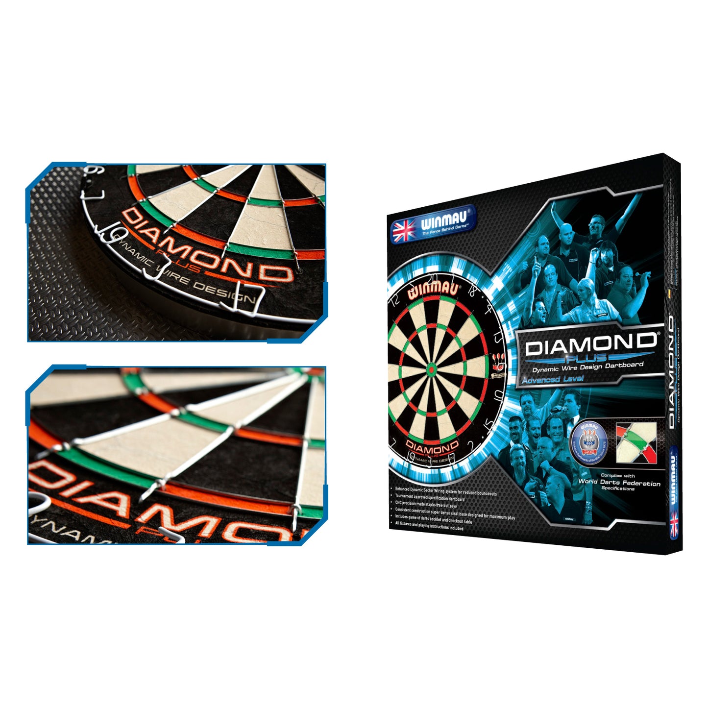 WIN400 Diamond Bristle Dartboard