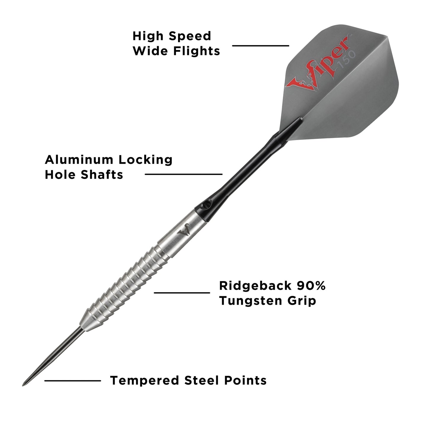 Viper V-Factor 90% Tungsten Steel Tip Darts 22 Grams