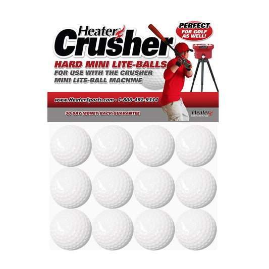 Crusher White Mini-Balls (12 Pack)