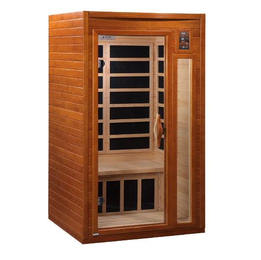 Dynamic Barcelona 1-2 Person Low EMF FAR Infrared Sauna (Canadian Hemlock)