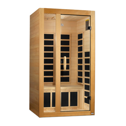 Dynamic Gracia 1-2 Person Low EMF FAR Infrared Sauna (Canadian Hemlock)