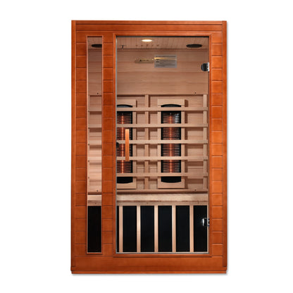 Dynamic Cardoba 2-Person Full Spectrum Near Zero EMF FAR Infrared Sauna (Canadian Hemlock)