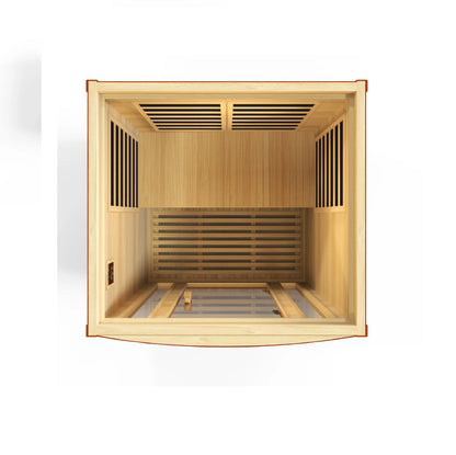 Dynamic San Marino Elite 2 Person Ultra Low EMF FAR Infrared Sauna (Canadian Hemlock)