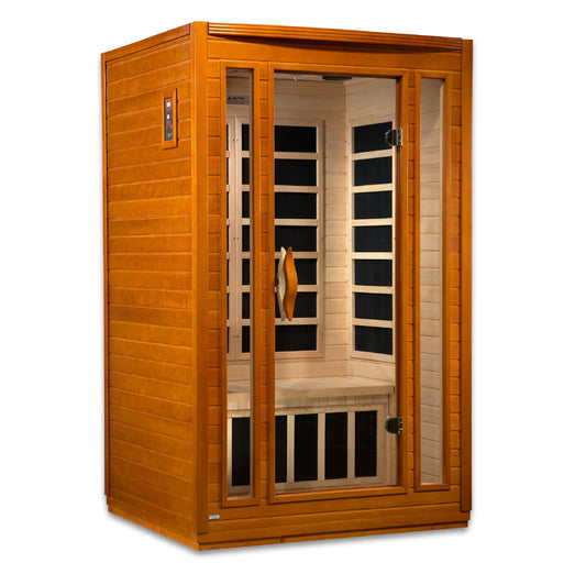 Dynamic San Marino Elite 2 Person Ultra Low EMF FAR Infrared Sauna (Canadian Hemlock)