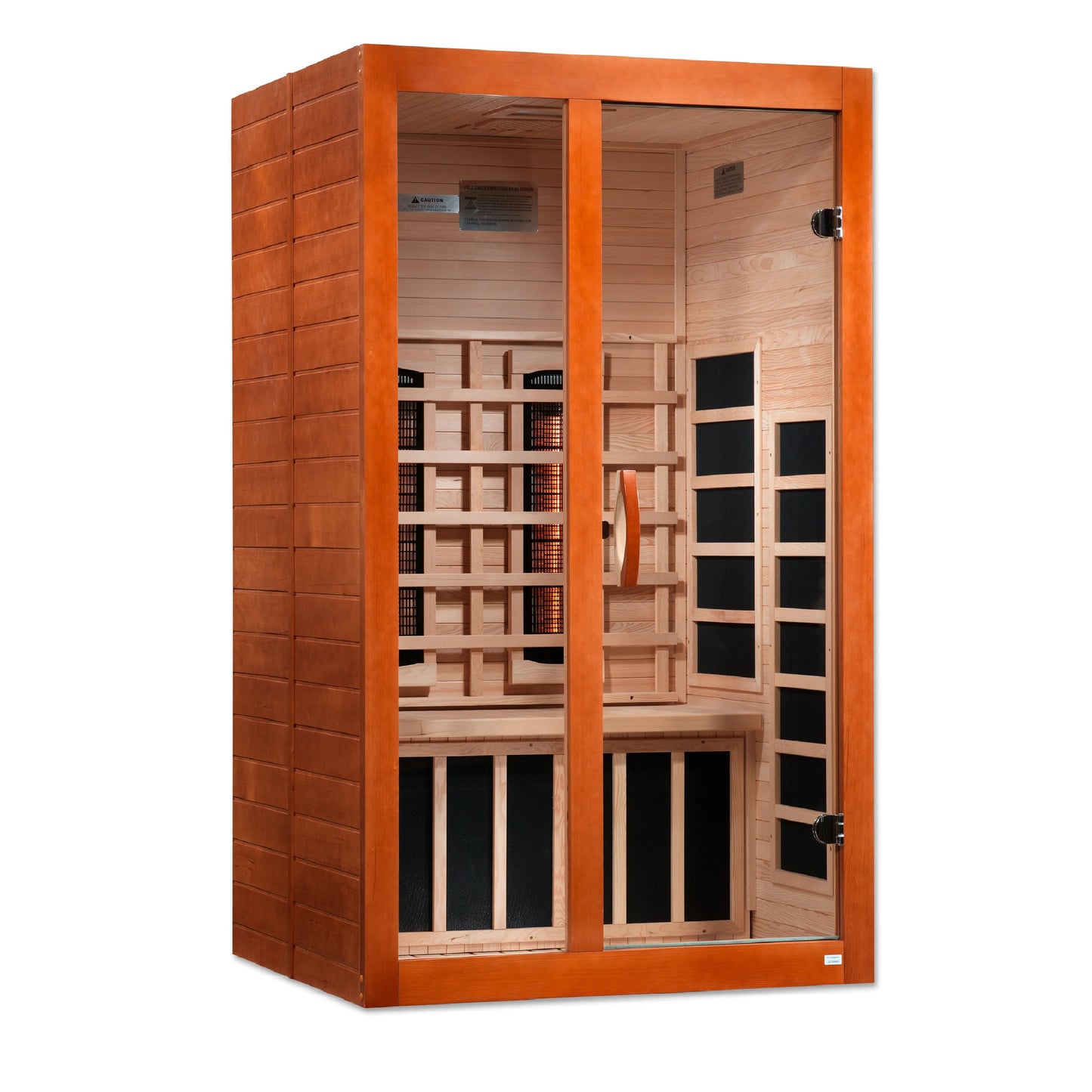 Dynamic Santiago 2 Person Full Spectrum Near Zero EMF FAR Infrared Sauna (Canadian Hemlock)