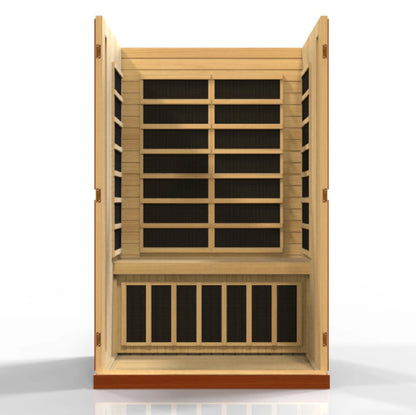 Dynamic Vittoria 2 Person Low EMF FAR Infrared Sauna (Canadian Hemlock)