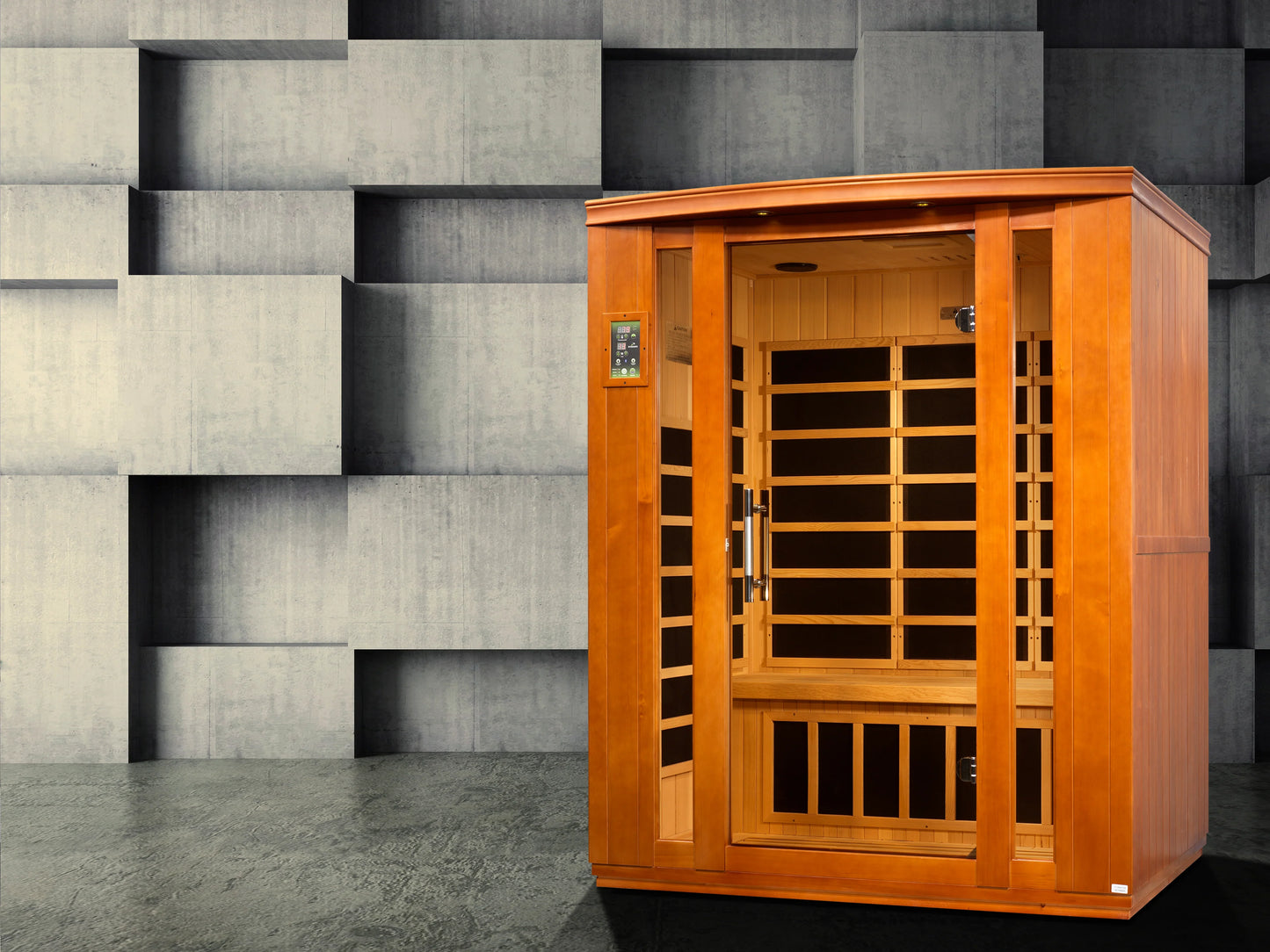 Dynamic Bellagio 3 Person Low EMF FAR Infrared Sauna (Canadian Hemlock)