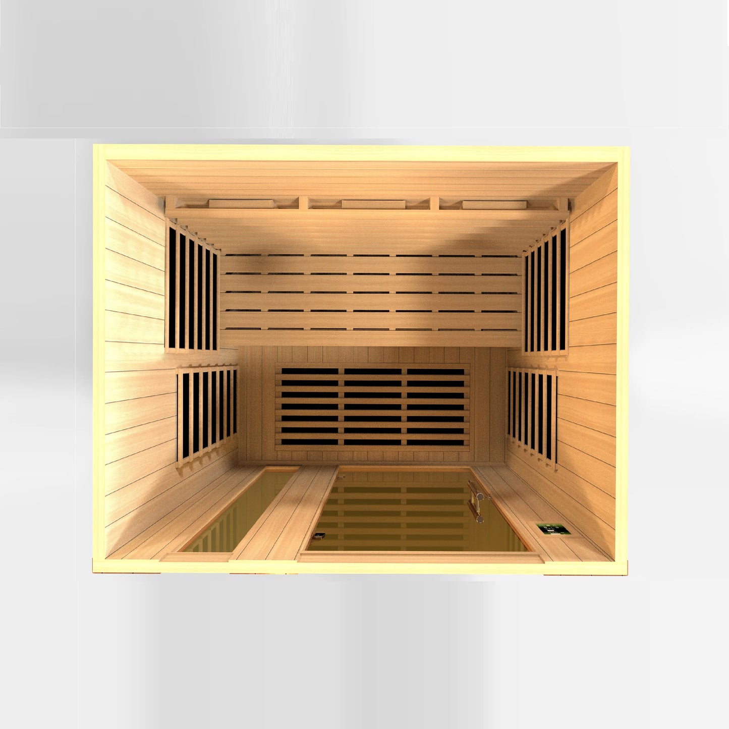 Dynamic Lugano 3-Person Full Spectrum Near Zero EMF FAR Infrared Sauna (Canadian Hemlock)