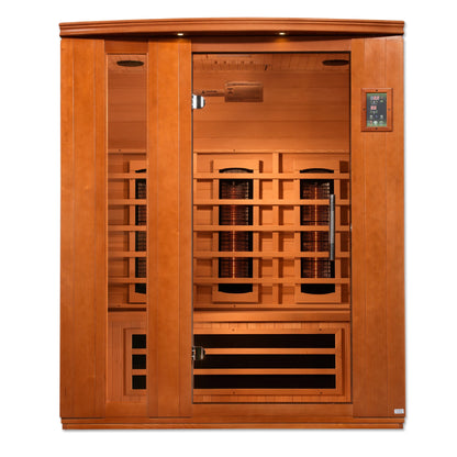 Dynamic Lugano 3-Person Full Spectrum Near Zero EMF FAR Infrared Sauna (Canadian Hemlock)