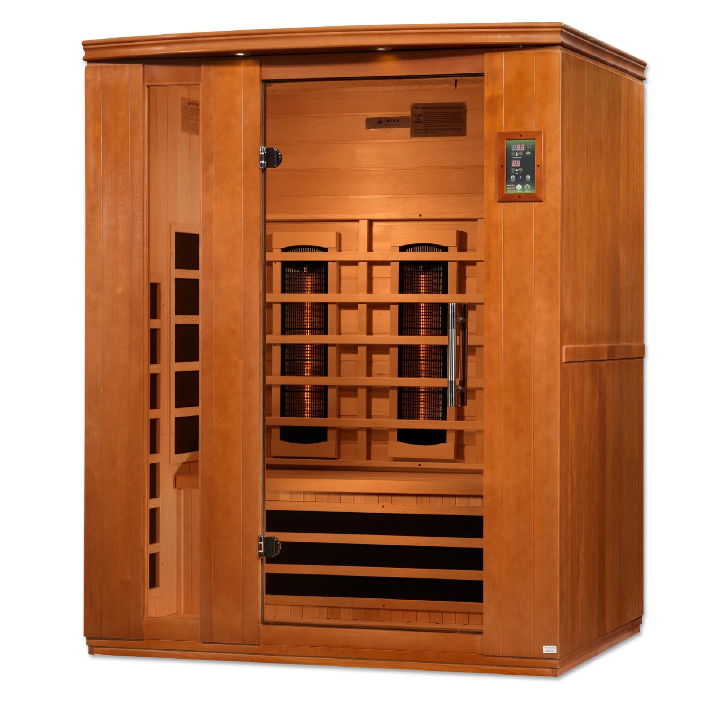 Dynamic Lugano 3-Person Full Spectrum Near Zero EMF FAR Infrared Sauna (Canadian Hemlock)