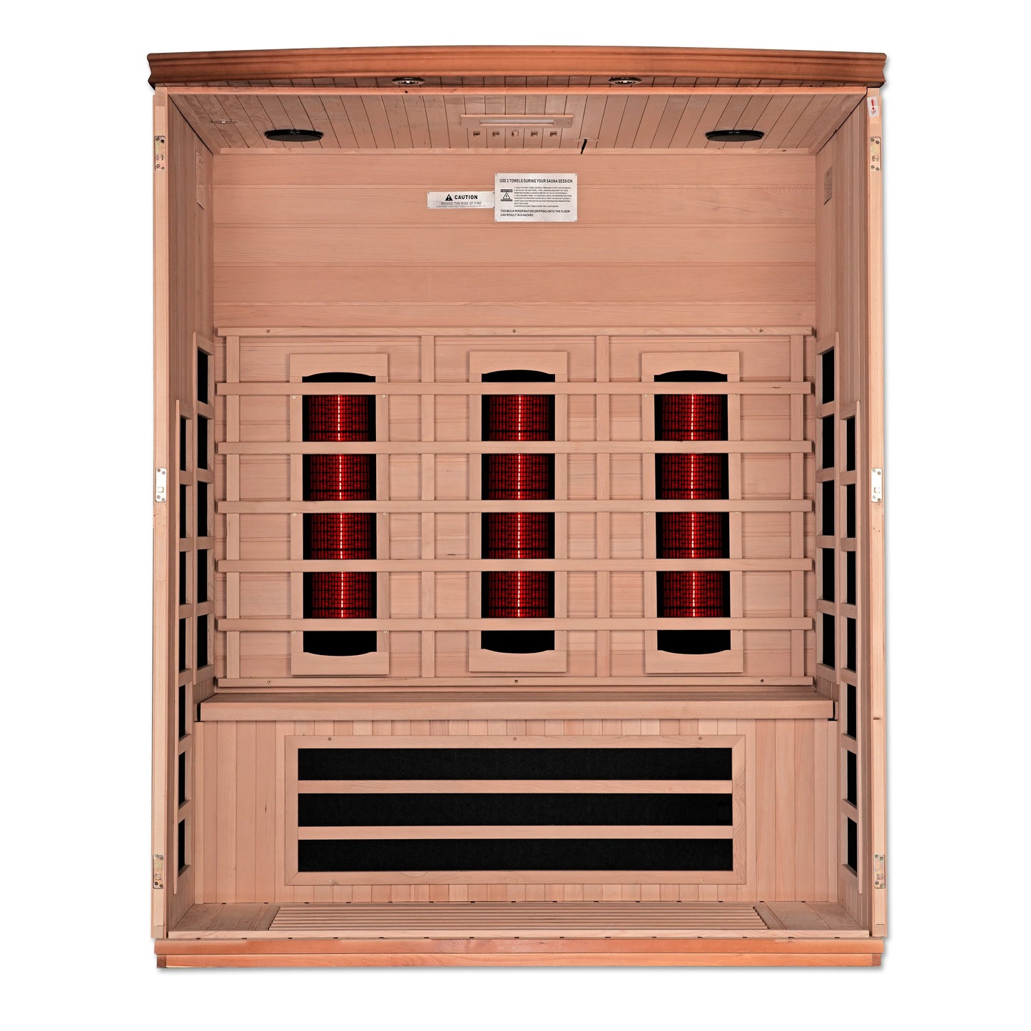 Dynamic Lugano 3-Person Full Spectrum Near Zero EMF FAR Infrared Sauna (Canadian Hemlock)