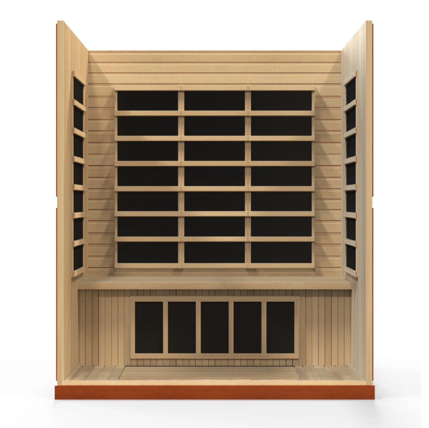 Dynamic Bergamo 4 Person Low EMF FAR Infrared Sauna (Canadian Hemlock)