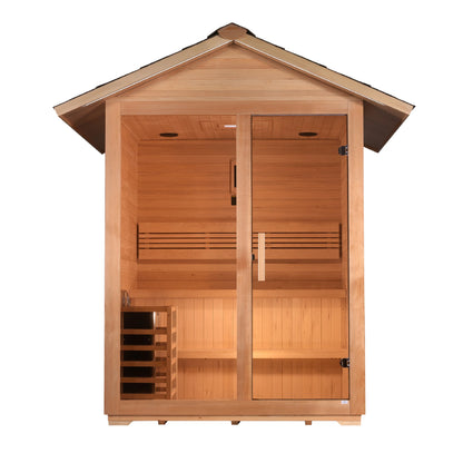 "Arlberg" 3 Person Traditional Outdoor Sauna (Canadian Hemlock)