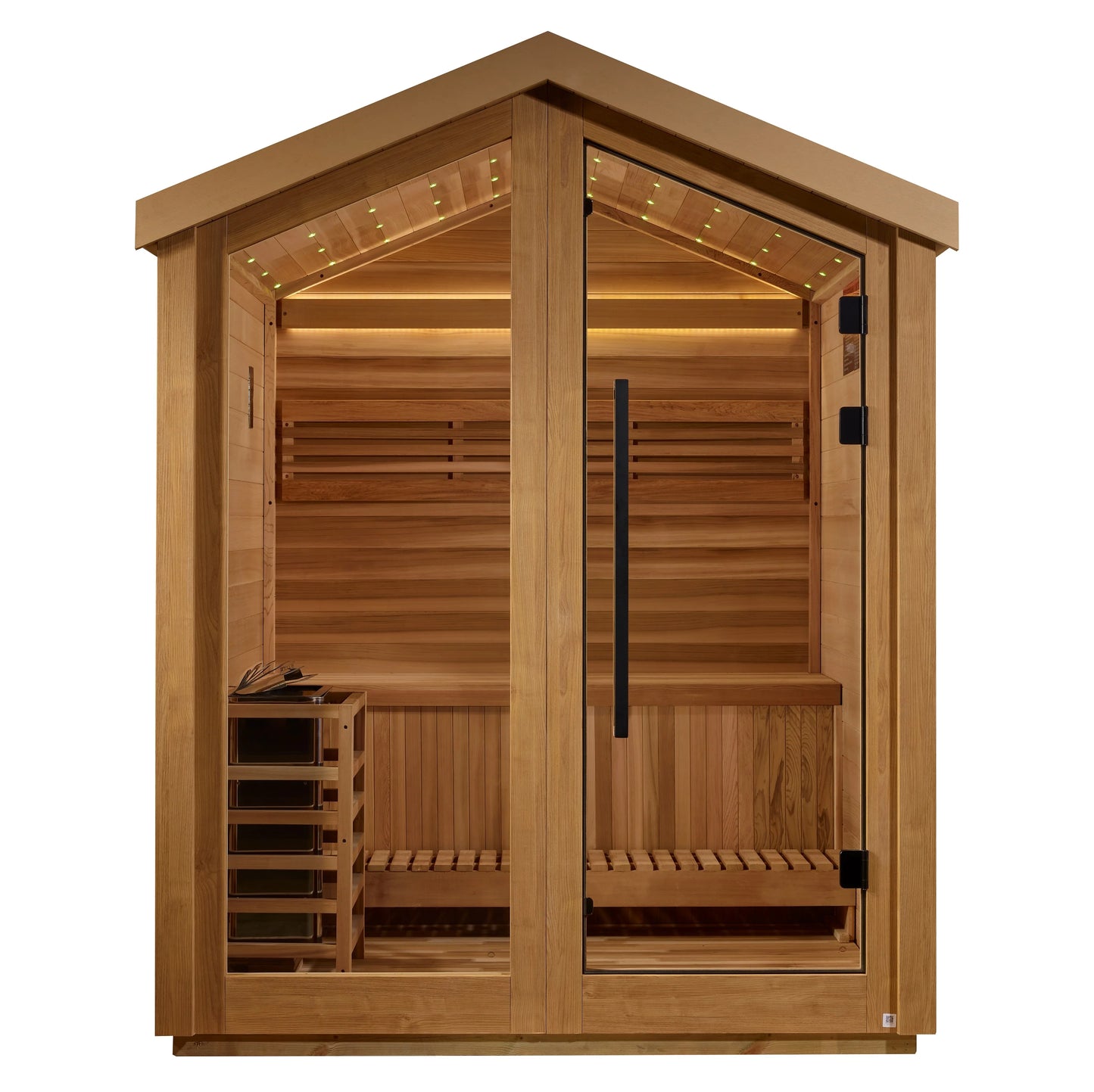 Savonlinna 3 Person Outdoor Traditional Steam Sauna (Canadian Red Cedar Interior)