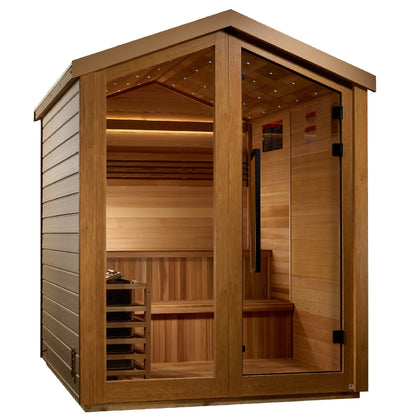 Kaarina 6 Person Outdoor Traditional Steam Sauna (Canadian Red Cedar Interior)