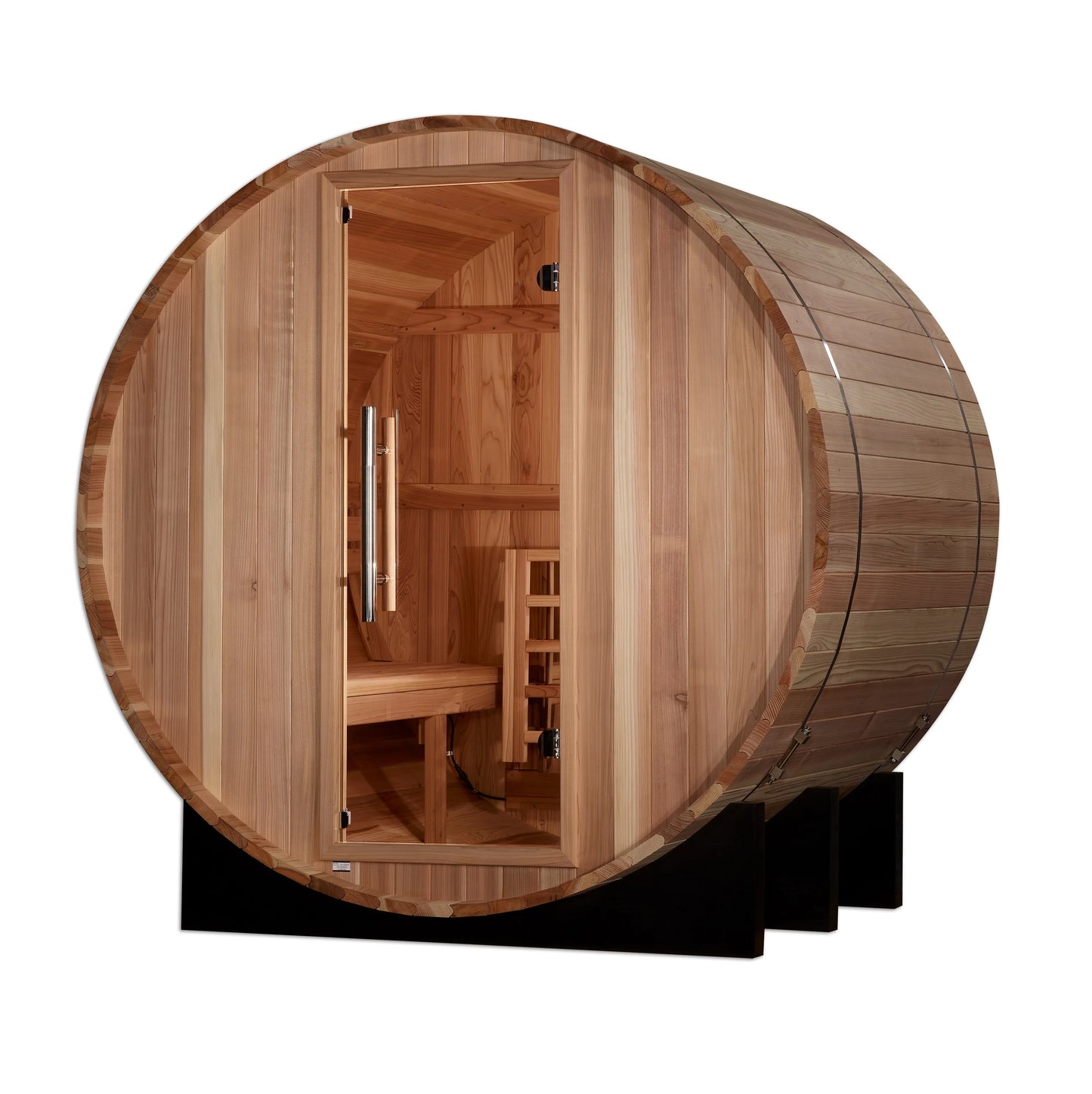 "St. Moritz" 2 Person Barrel Traditional Steam Sauna (Pacific Cedar)