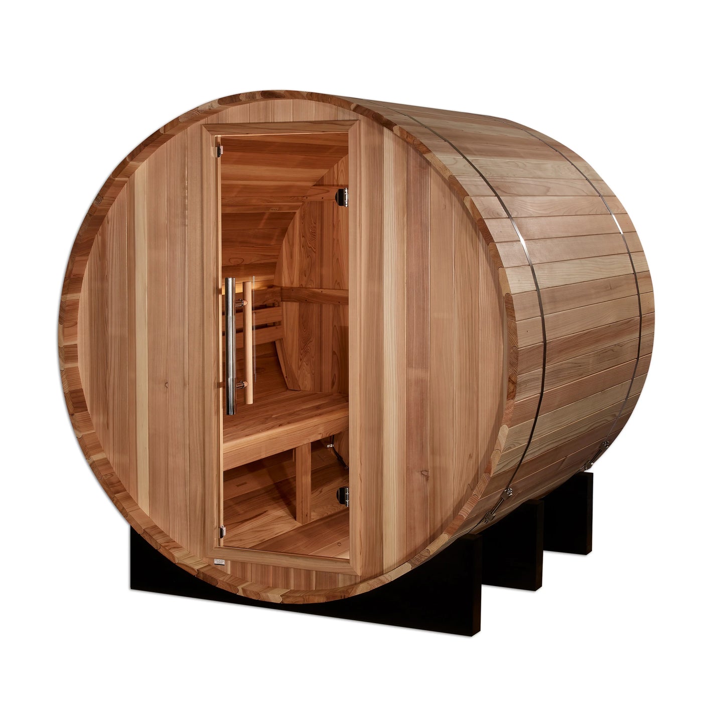 "St. Moritz" 2 Person Barrel Traditional Steam Sauna (Pacific Cedar)