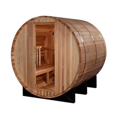 "Arosa" 4 Person Barrel Traditional Steam Sauna (Pacific Cedar)