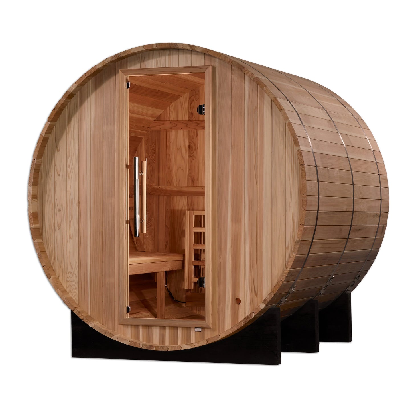 "Arosa" 4 Person Barrel Traditional Steam Sauna (Pacific Cedar)