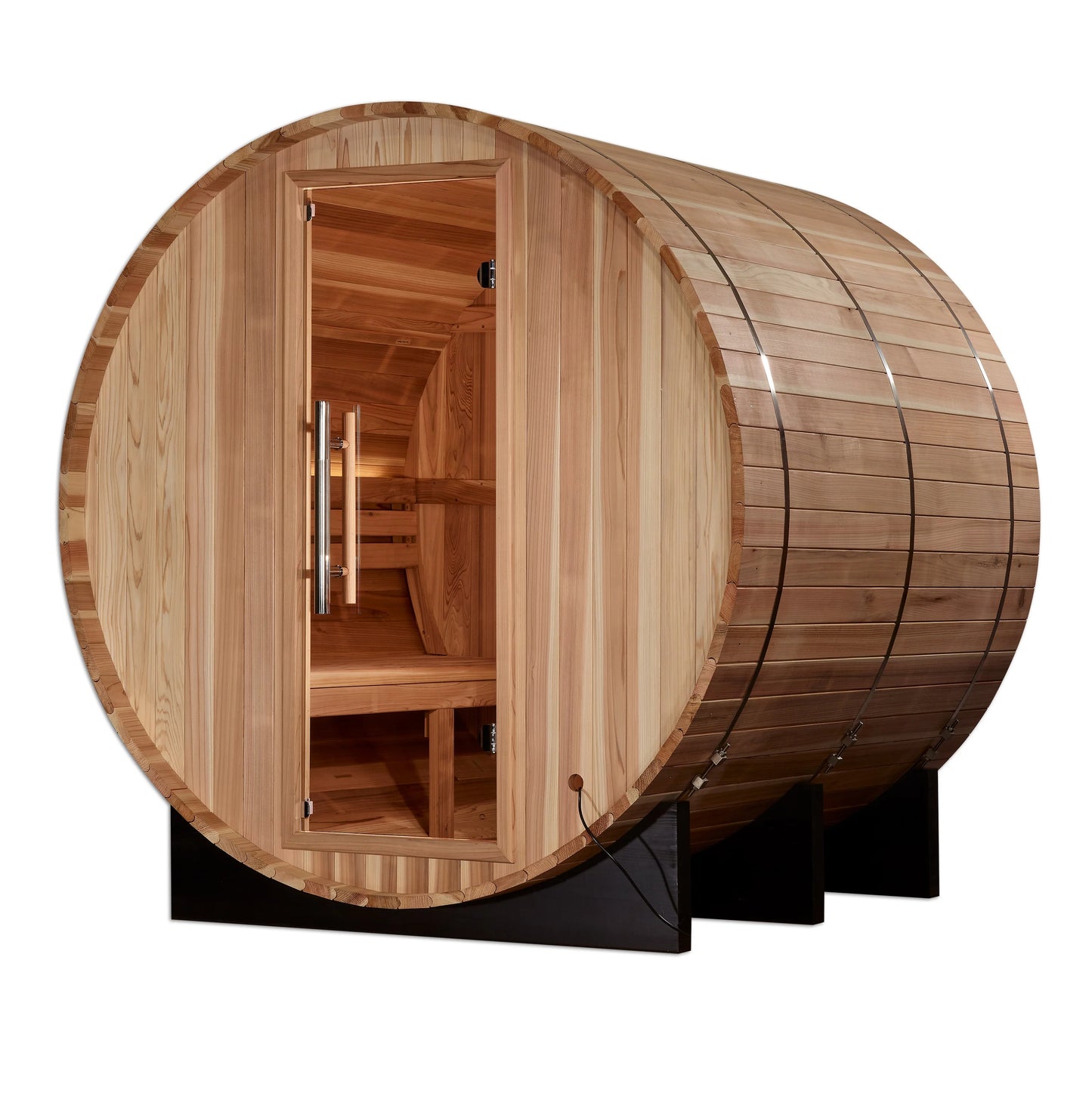 "Arosa" 4 Person Barrel Traditional Steam Sauna (Pacific Cedar)