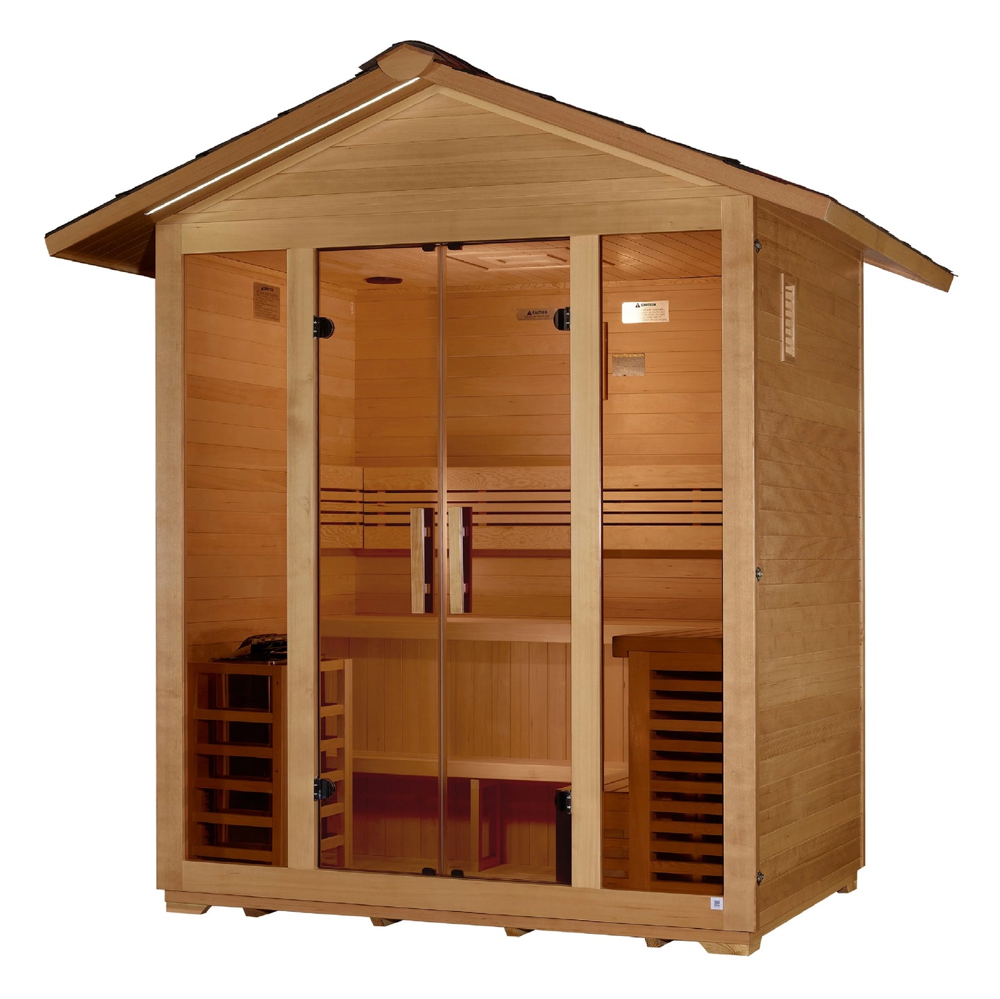 "Vorarlberg" 5 Person Traditional Outdoor Steam Sauna (Canadian Hemlock)