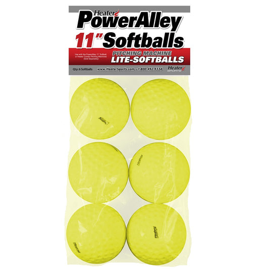 Power Alley 11" Lite Softballs (6 Pack)