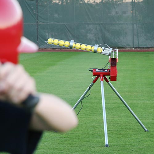 Heater Softball Machine with Automatic Ball Feeder