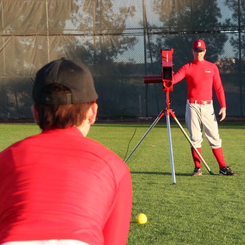 Heater Softball Machine with Automatic Ball Feeder