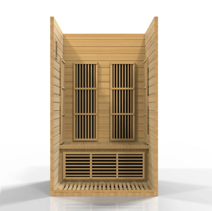 Maxxus Seattle 2 Person Low EMF FAR Infrared Sauna (Canadian Hemlock)