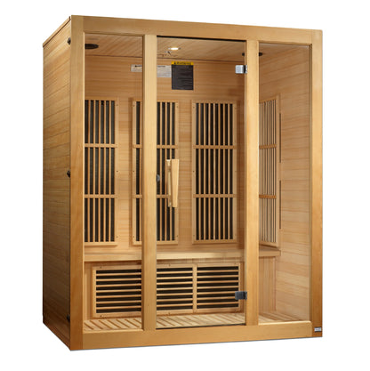 Maxxus Bellevue 3 Person Low EMF FAR Infrared Sauna (Canadian Hemlock)