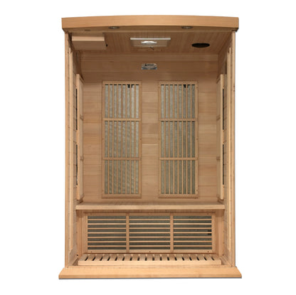 Maxxus 2 Person Near Zero EMF FAR Infrared Sauna (Canadian Hemlock)