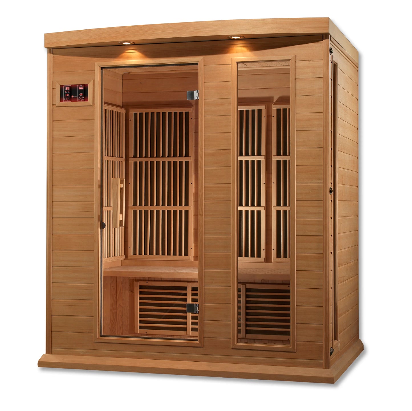 Maxxus 3 Person Low EMF FAR Infrared Sauna (Canadian Hemlock)