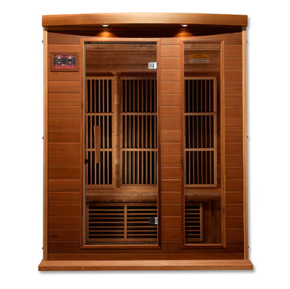 Maxxus 3 Person Low EMF FAR Infrared Sauna (Canadian Red Cedar)