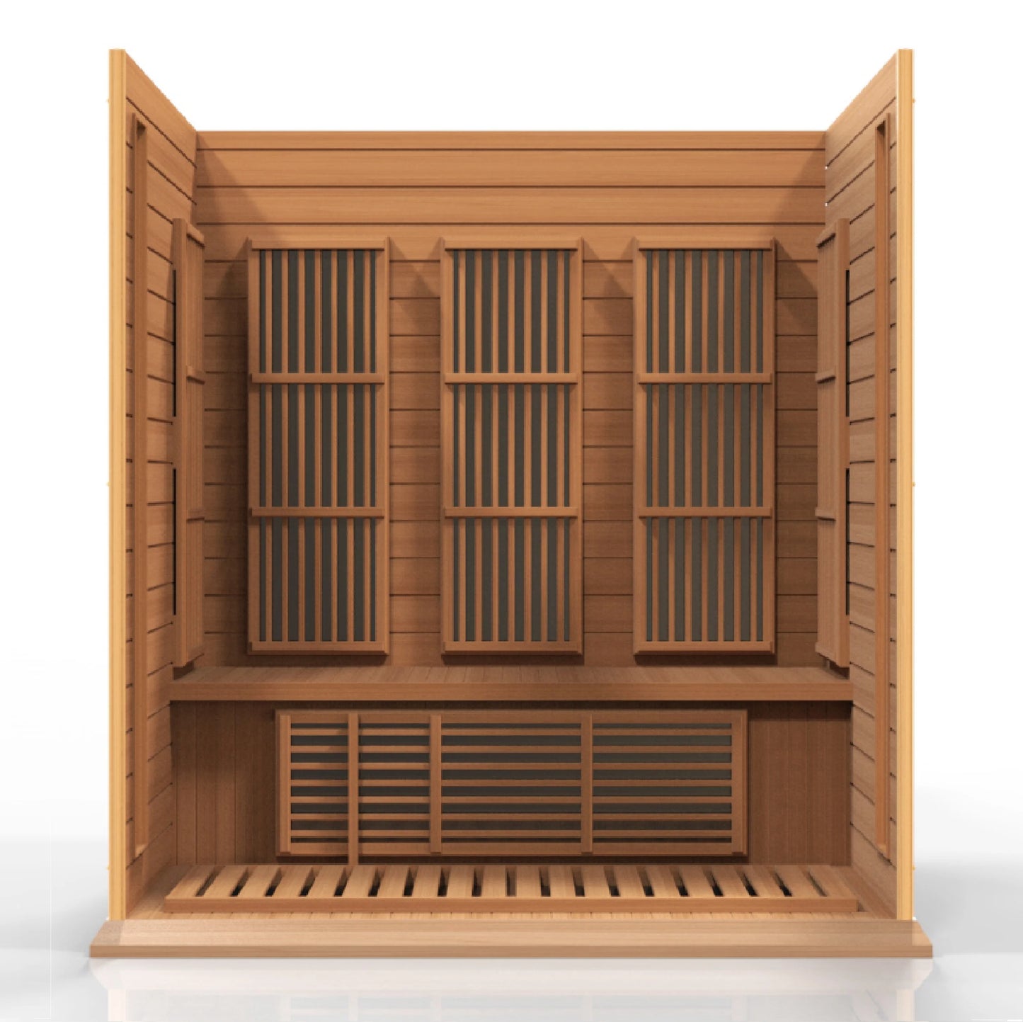 Maxxus "Montilemar Edition" 3 Person Near Zero EMF FAR Infrared Sauna (Canadian Red Cedar)