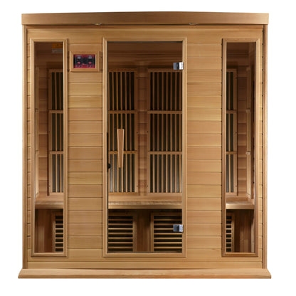 Maxxus 4 Person Low EMF FAR Infrared Sauna (Canadian Red Cedar)