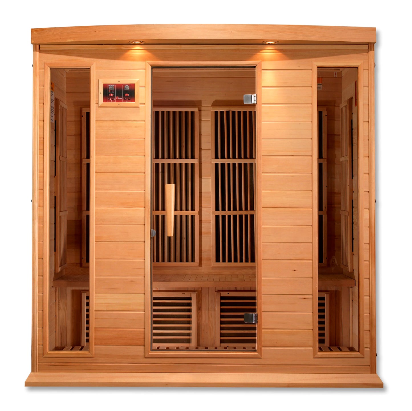 Maxxus 4 Person Low EMF FAR Infrared Sauna (Canadian Hemlock)