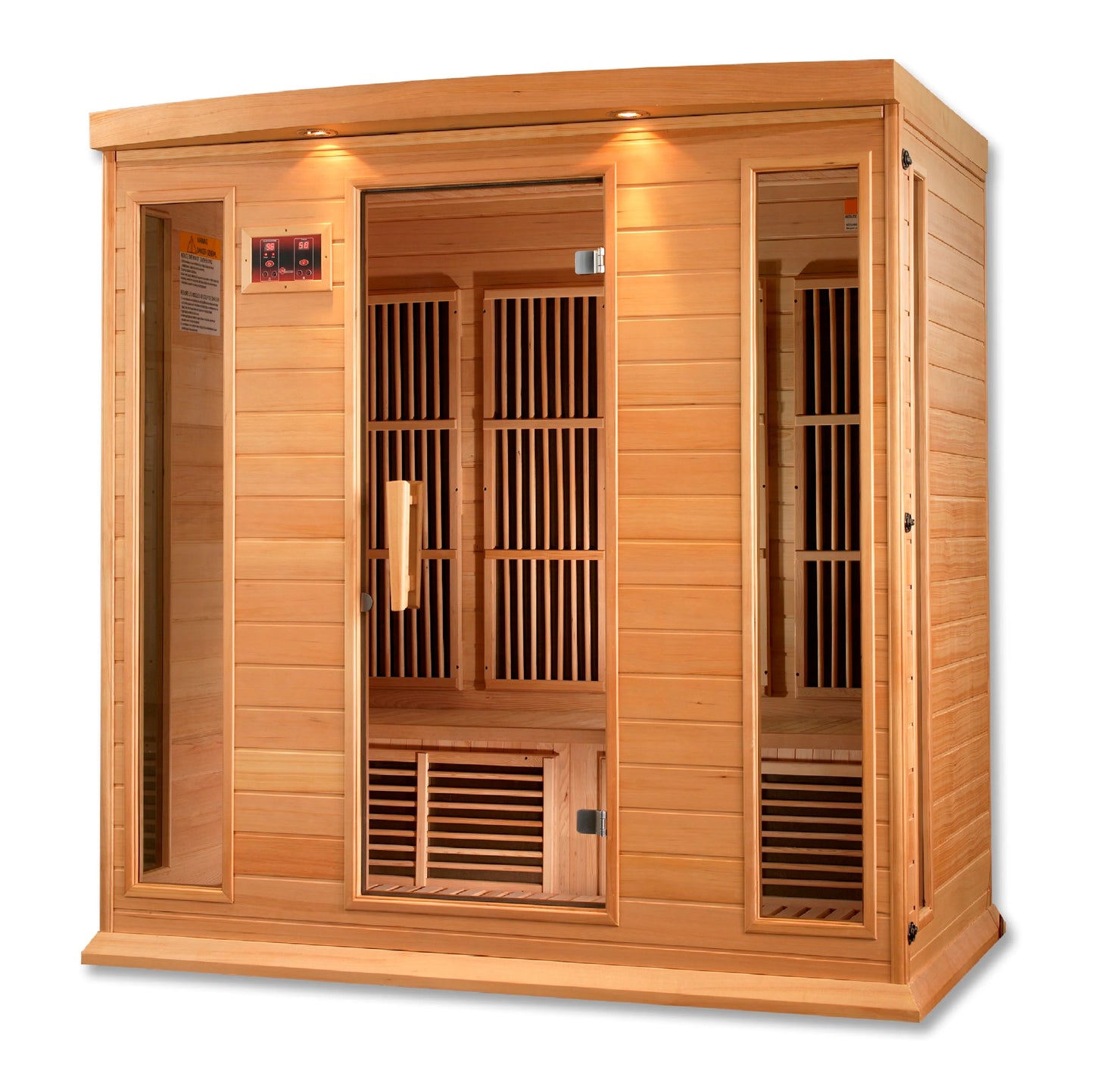 Maxxus 4 Person Low EMF FAR Infrared Sauna (Canadian Hemlock)