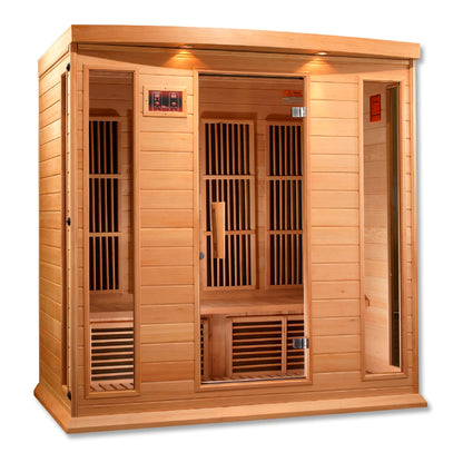 Maxxus 4 Person Low EMF FAR Infrared Sauna (Canadian Hemlock)