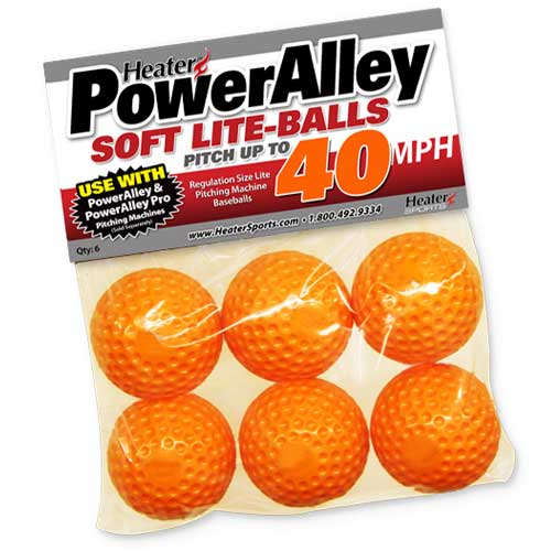 Power Alley 40 MPH Lite Balls (6 Pack)